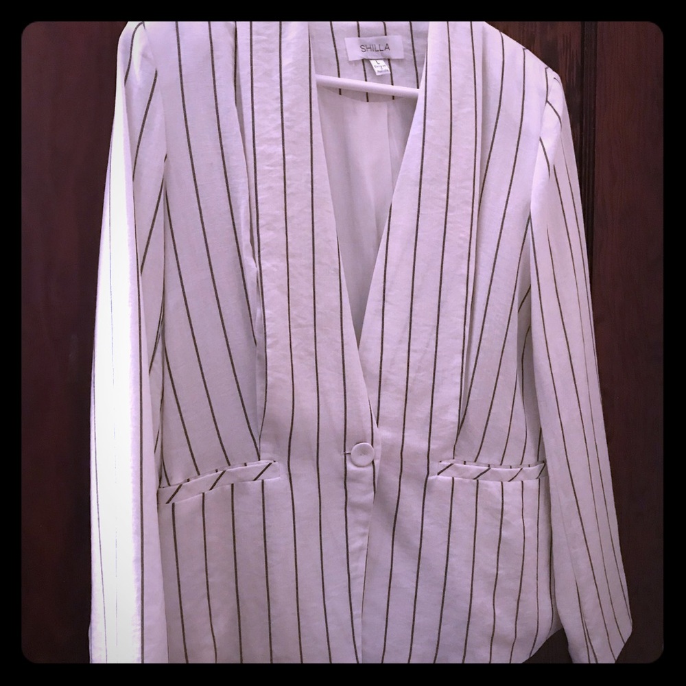 Shilla The Label black and white blazer